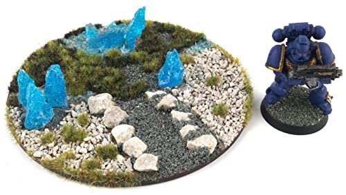 WWS War World Scenics WWScenics Rocas de Cristal Verde 60g – Miniaturas, Tereno